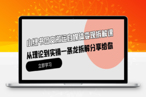 小绿书图文搬运自媒体变现拆解课，从理论到实操一条龙拆解分享给你-乐享资源网