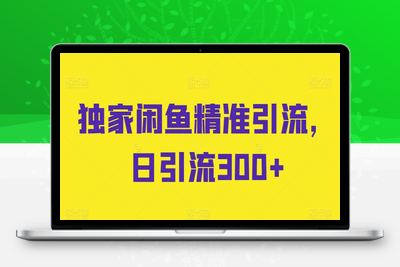 独家闲鱼精准引流，日引流300+【揭秘】-乐享资源网