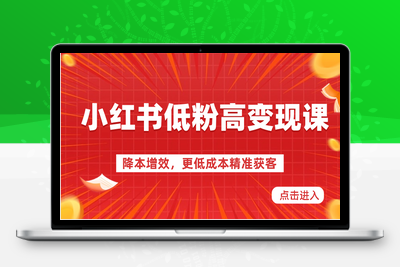 小红书低粉高变现课-降本增效，更低成本精准获客，小红书必爆的流量密码-乐享资源网