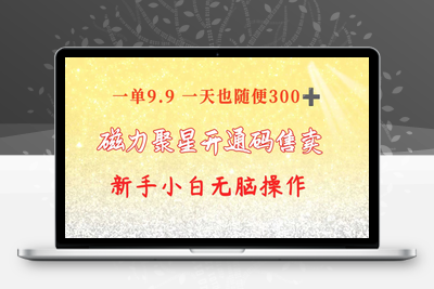 快手磁力聚星码信息差 售卖 一单卖9.9 一天也轻松300+ 新手小白无脑操作-乐享资源网