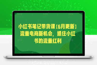 小红书笔记带货课【6月更新】流量电商新机会，抓住小红书的流量红利-乐享资源网