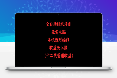 全自动挂机项目，无需电脑，手机就可操作，收益无上限-乐享资源网